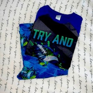 Boys size 14 football pajama set